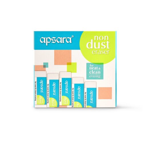 Apsara Non Dust Jumbo Erasers - Pack of 20 - Image 3