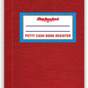 MULTI – COLUMNAR  PETTY CASH/SALES/PURCHASE  BOOK/JOURNAL Red Canvas  FC size REGISTER