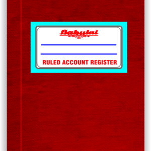 SINGLE RULE  WITH ABC INDEX  LEDGER Red Canvas  FC size REGISTER