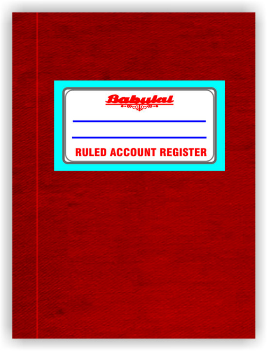 SINGLE RULE  WITH ABC INDEX  LEDGER Red Canvas  FC size REGISTER