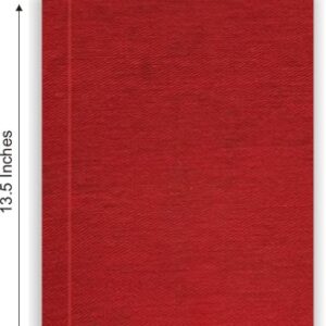 MULTI – COLUMNAR  PETTY CASH/SALES/PURCHASE  BOOK/JOURNAL Red Canvas  FC size REGISTER